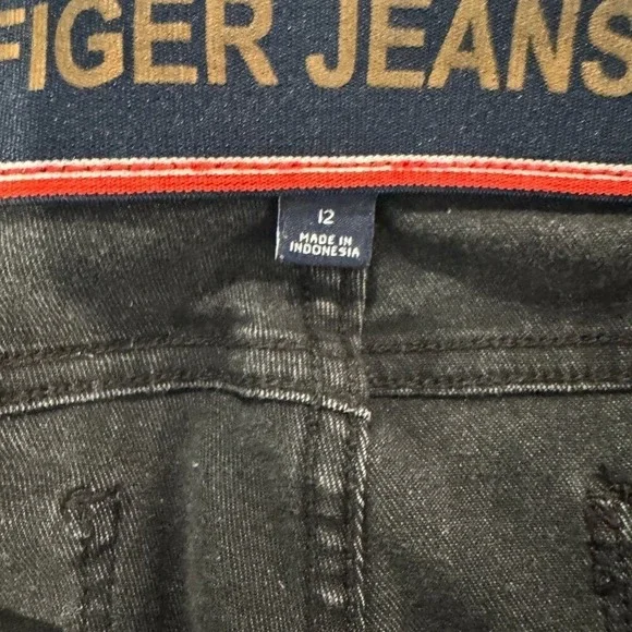 Tommy Hilfiger Women's 12 High Rise Gray Straight Leg Jeans Soft Stretch Denim - Picture 5 of 9